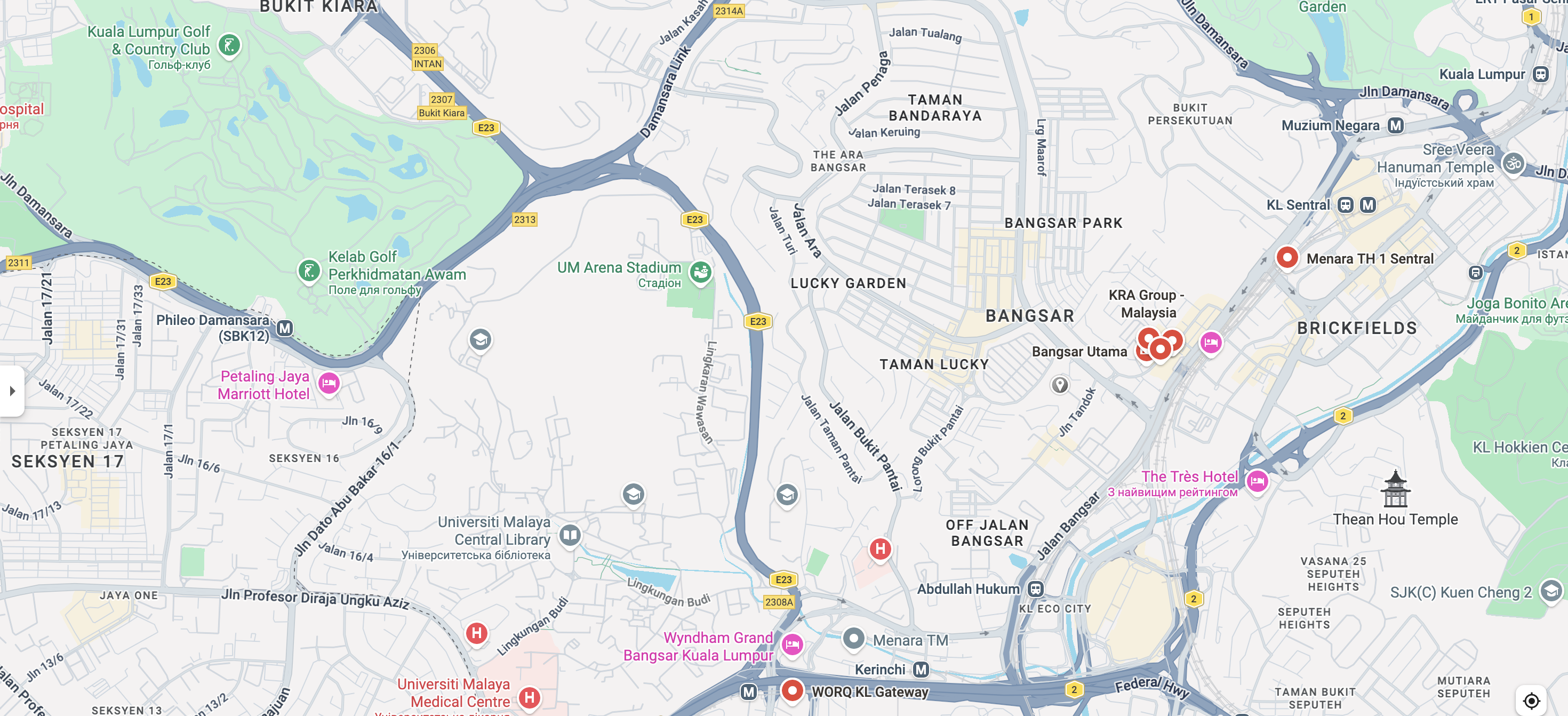 Map image placeholder for FocusCast location in Kuala Lumpur